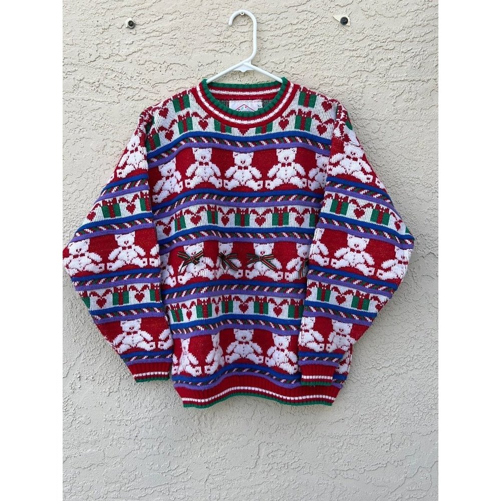 Vintage Pepperoni brand Ugly Christmas Sweater size large
